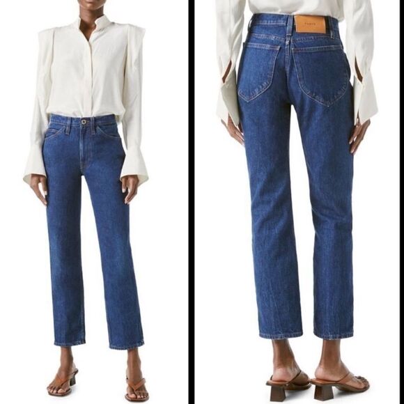 NWT Frame Le Italien True Straight Jeans Vintage Blue Size 31 - Picture 4 of 13